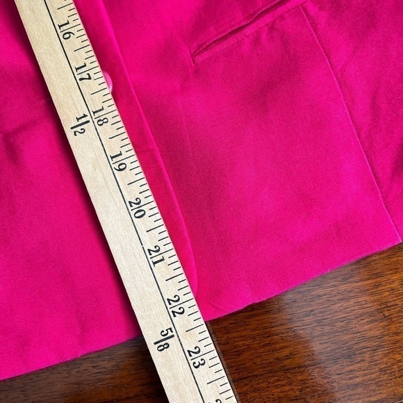East 5th Hot Pink linen rayon button down lined light jacket blouse. Size SP EUC - Picture 10 of 10
